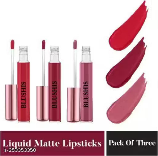 BLUSHIS Super stay Waterproof matte ink bold liquid lipstick