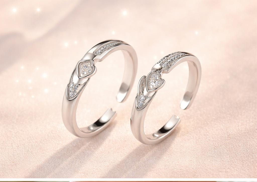 Adjustable Couple Rings Set